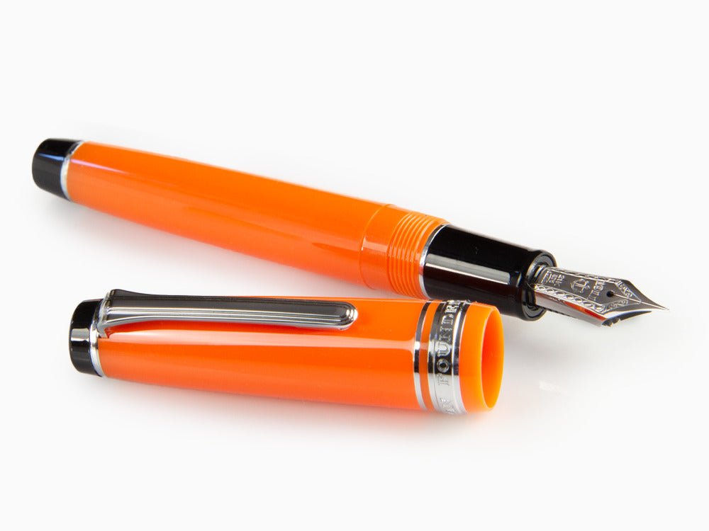 Stylo Plume Sailor Professional Gear Color, Orange, Attributs chromés