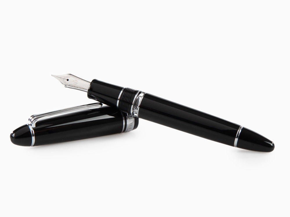 Stylo Plume Sailor 1911 Series Realo, Résine, Noir, Chrome, 11-9379-420