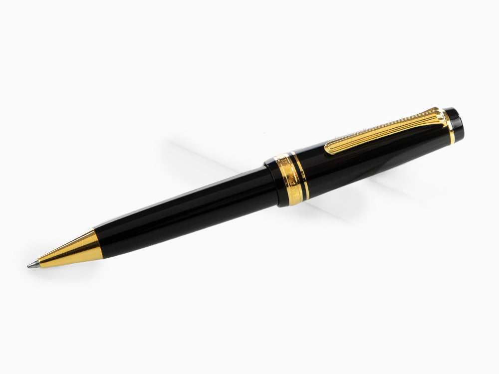 Stylo bille Sailor Professional Gear Gold, Noir, Attributs or 24k, 16-1036-620