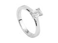 Solitario Bague Solitaire Taille Baguette 18K Or Blanc 1 ct, CLRW10442-14