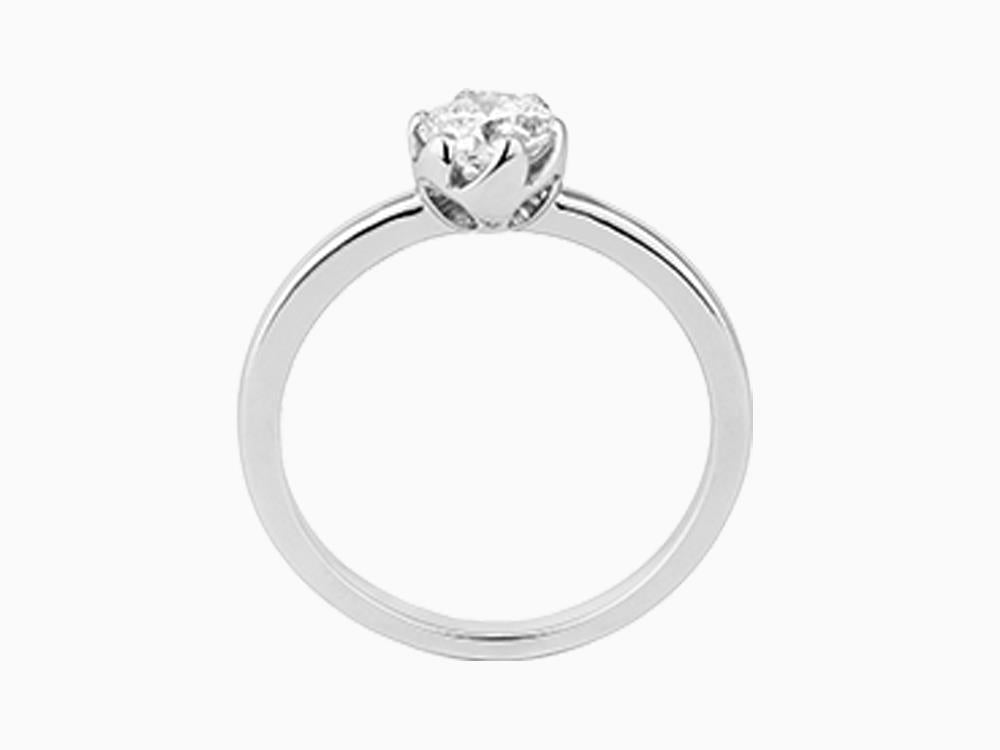 Solitario Bague Solitaire Taille Brillant Or Blanc 18K 0.6 ct, LRW23700-14