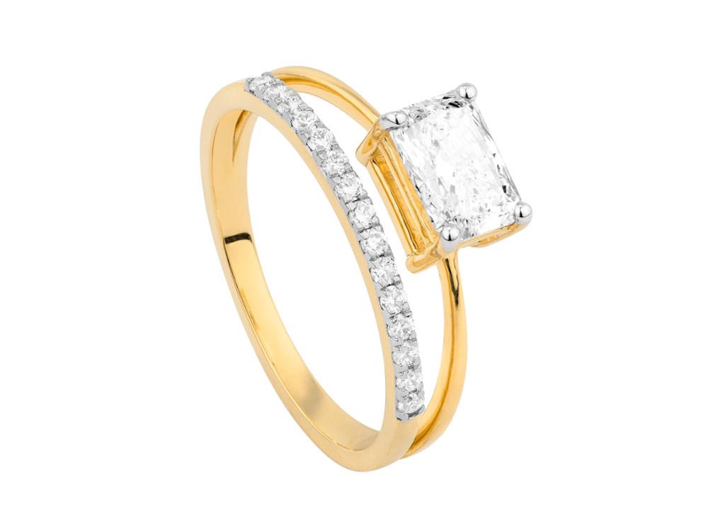 Solitario Bague en Or 18K de 1.1ct, LRY00129-007-13