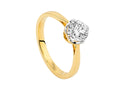 Solitario Bague Solitaire Taille Brillant Or 18K 0.8 ct, LRY23701-14