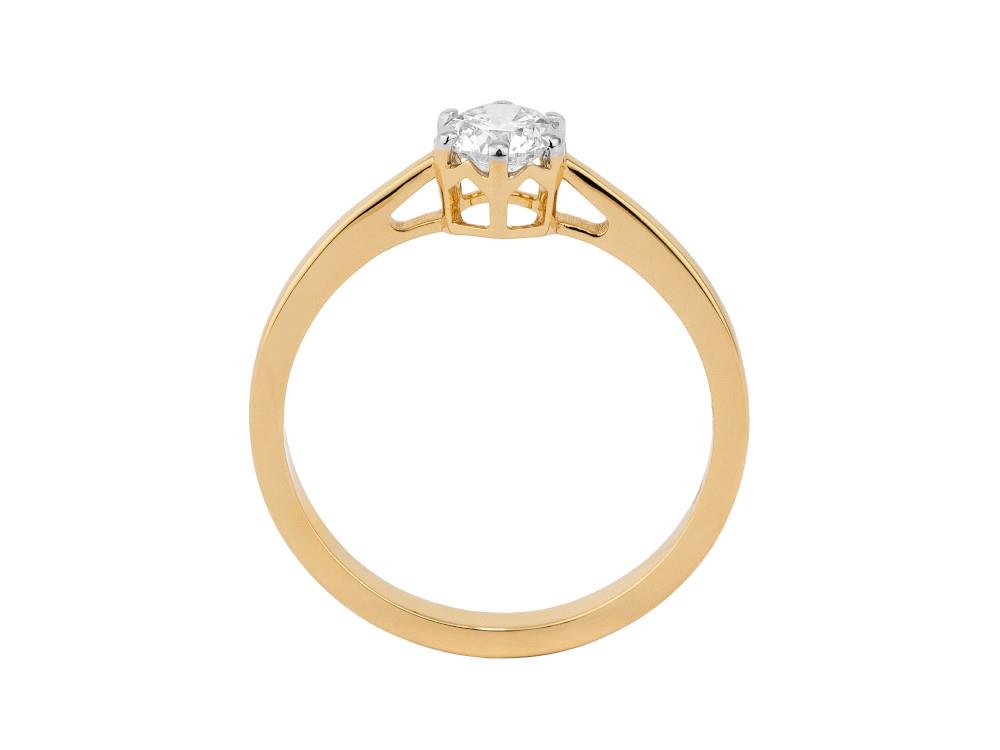 Solitario Bague solitaire taille brillant en or 18K de 0.4 ct, LRY23702-14