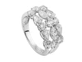 Solitario Bague Trois Rangs en Or blanc 18K de 2.5 ct, NLW00001-13
