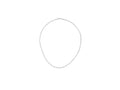 Solitario Collier Rivière en Or Blanc 18K de 3.5 ct, OAW10051