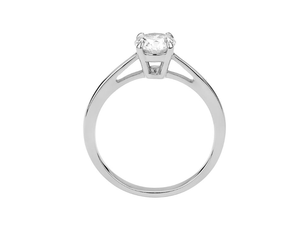 Bague solitaire Taille Brillant en Or blanc 18K de 0.7 ct, PRW10225-14