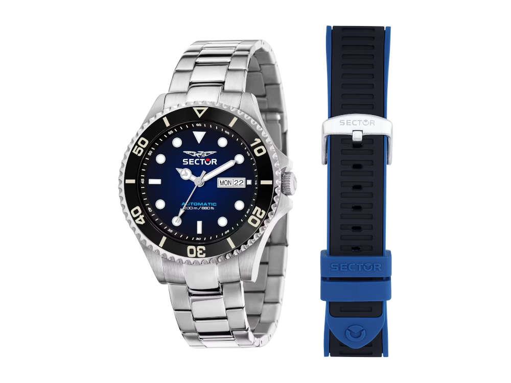 Montre Automatique Sector No Limits 230, Bleu, 43 mm, R322116003