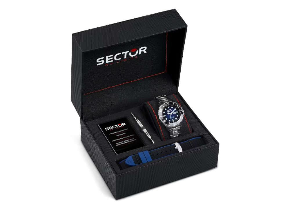 Montre Automatique Sector No Limits 230, Bleu, 43 mm, R322116003