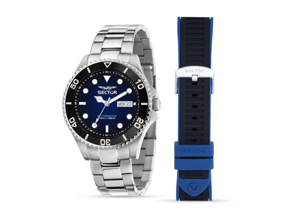 Montre Automatique Sector No Limits 230, Bleu, 43 mm, R322116003