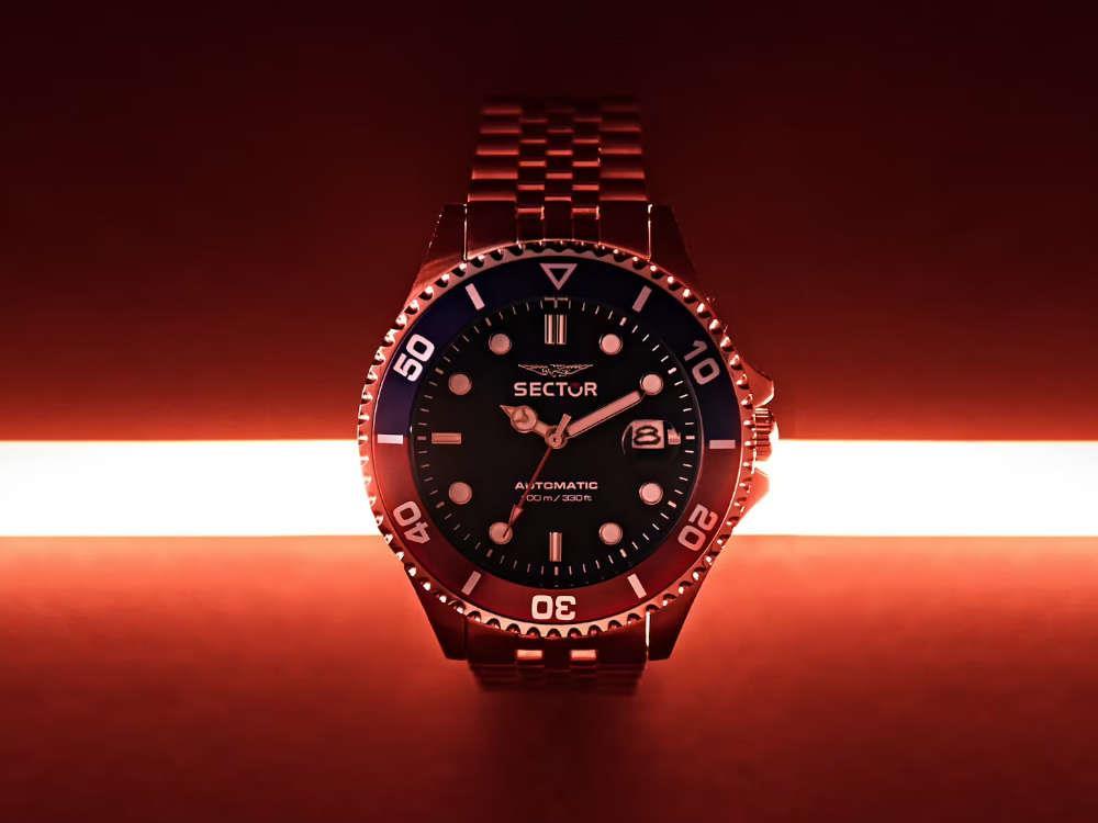 Montre Automatique Sector No Limits 230, Bleu, 43 mm, R3223161018