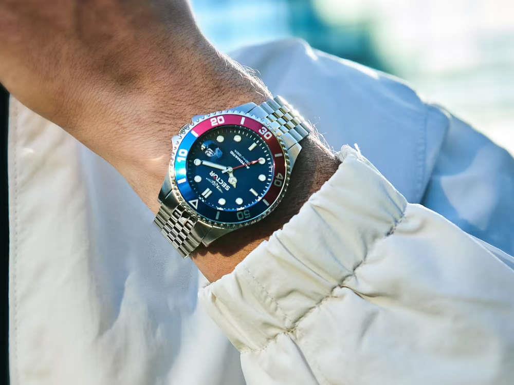 Montre Automatique Sector No Limits 230, Bleu, 43 mm, R3223161018