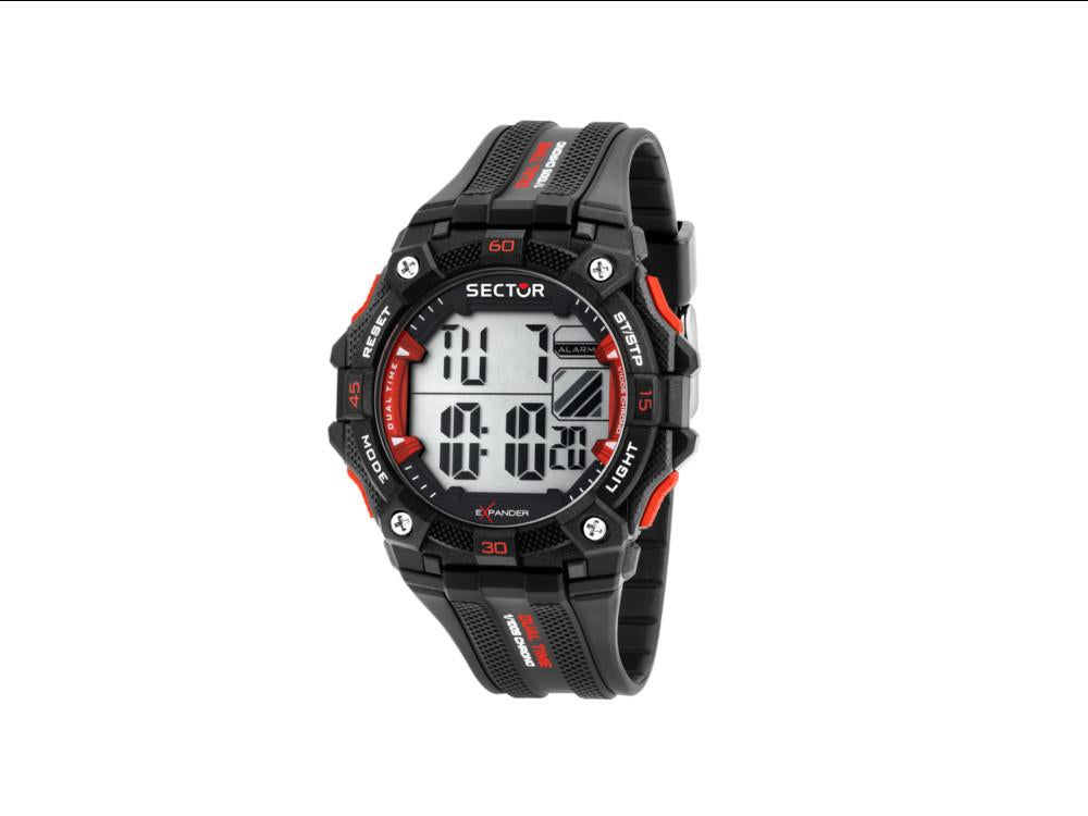 Montre Digital Sector No Limits EX-51, Noir, 49 mm, R3251317001