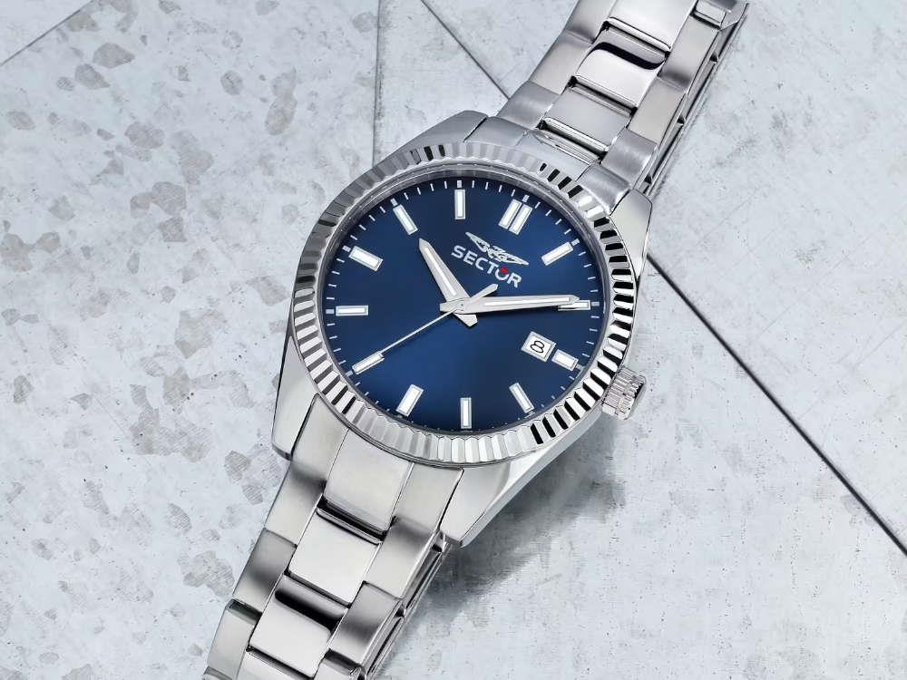 Montre à Quartz Sector No Limits 240, Bleu, 41 mm, R3253240049