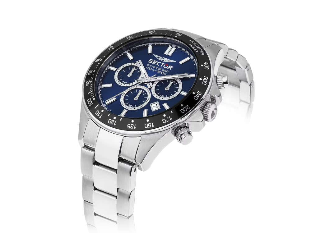 Montre à Quartz Sector No Limits 230, Bleu, 43 mm, R3271661028