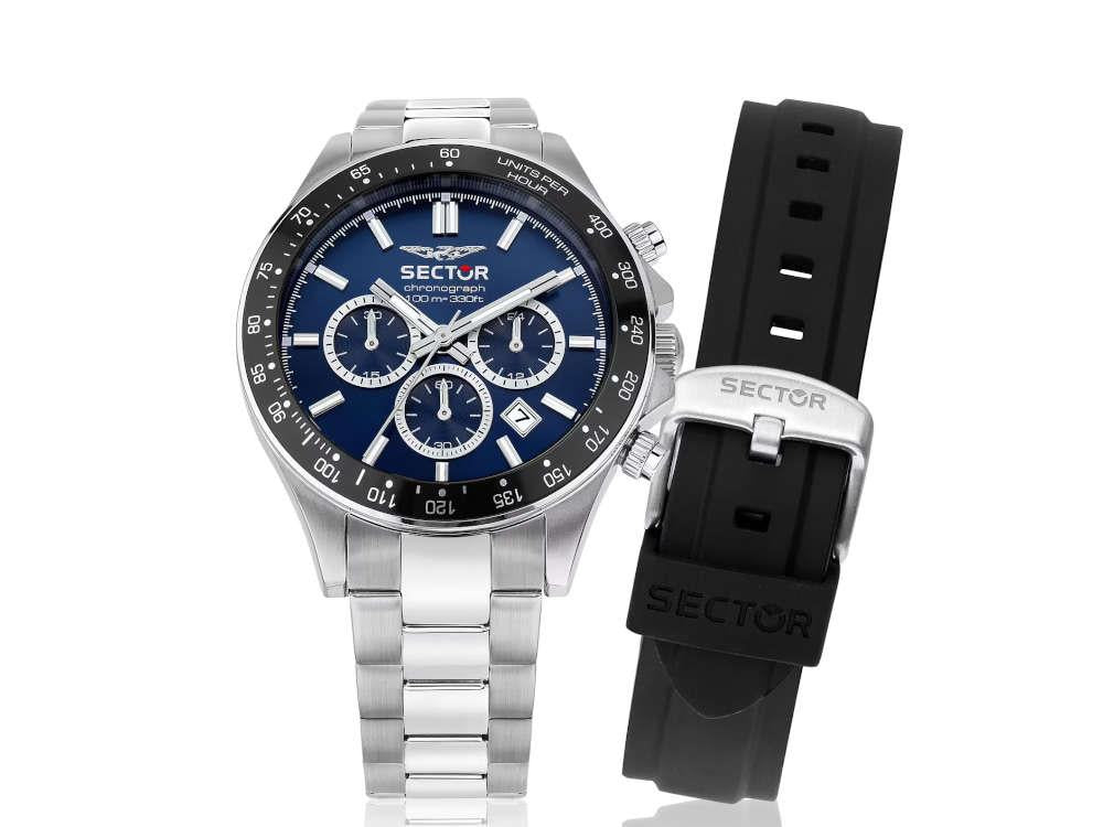 Montre à Quartz Sector No Limits 230, Bleu, 43 mm, R3271661028