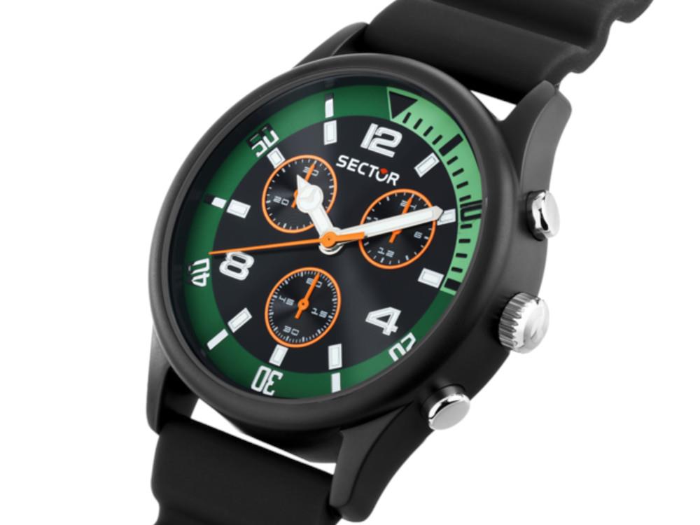 Montre à Quartz Sector No Limits H2O, Noir, 43 mm, R3271718002