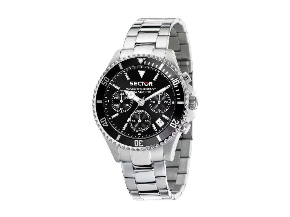 Montre à Quartz Sector No Limits 230, Noir, 43 mm, R3273661009