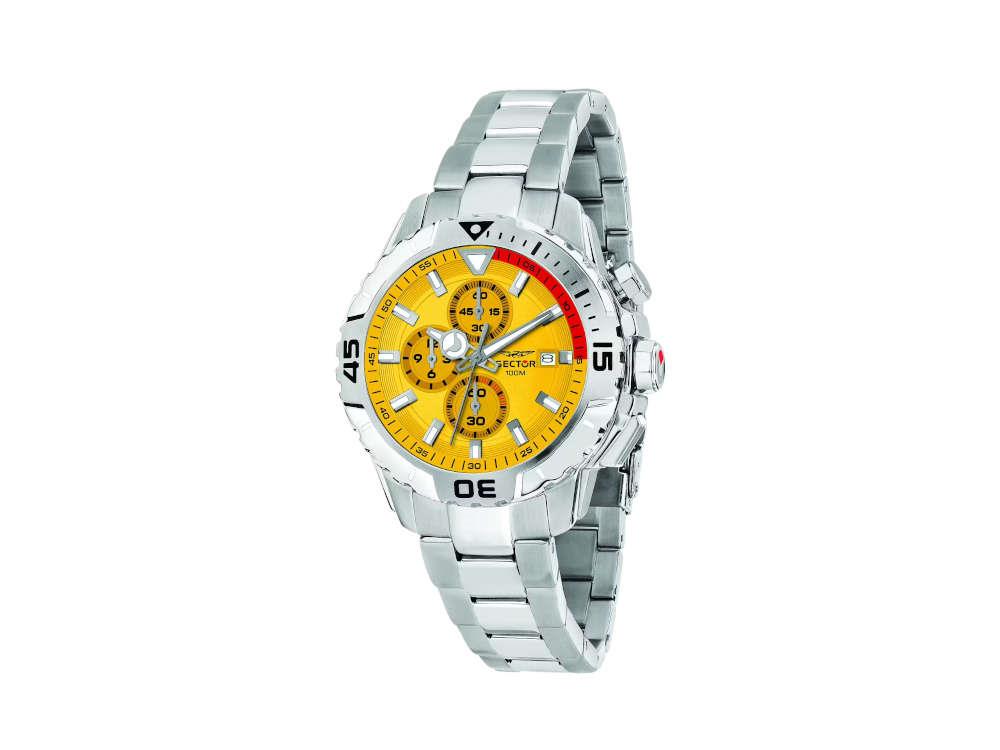 Montre à Quartz Sector No Limits Legend, Jaune, 43 mm, R3273735002