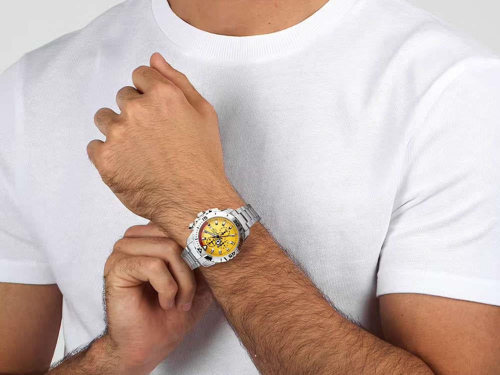 Montre à Quartz Sector No Limits Legend, Jaune, 43 mm, R3273735002