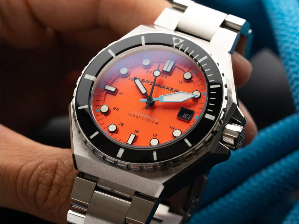 Montre Automatique Spinnaker Dumas Tangerine, Orange, 44 mm, 30 atm, SP-5081-BB