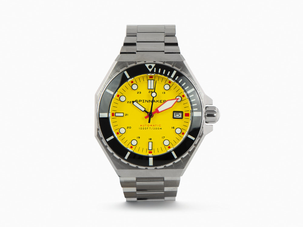 Montre Automatique Spinnaker Dumas, Jaune, 44 mm, 30 atm, SP-5081-II