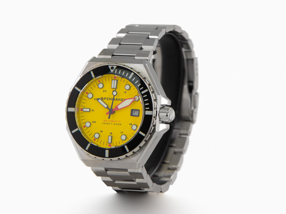 Montre Automatique Spinnaker Dumas, Jaune, 44 mm, 30 atm, SP-5081-II