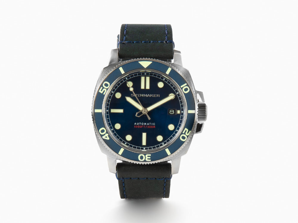 Montre Automatique Spinnaker Hull Diver, Bleu, 42 mm, 30 atm, SP-5088-02