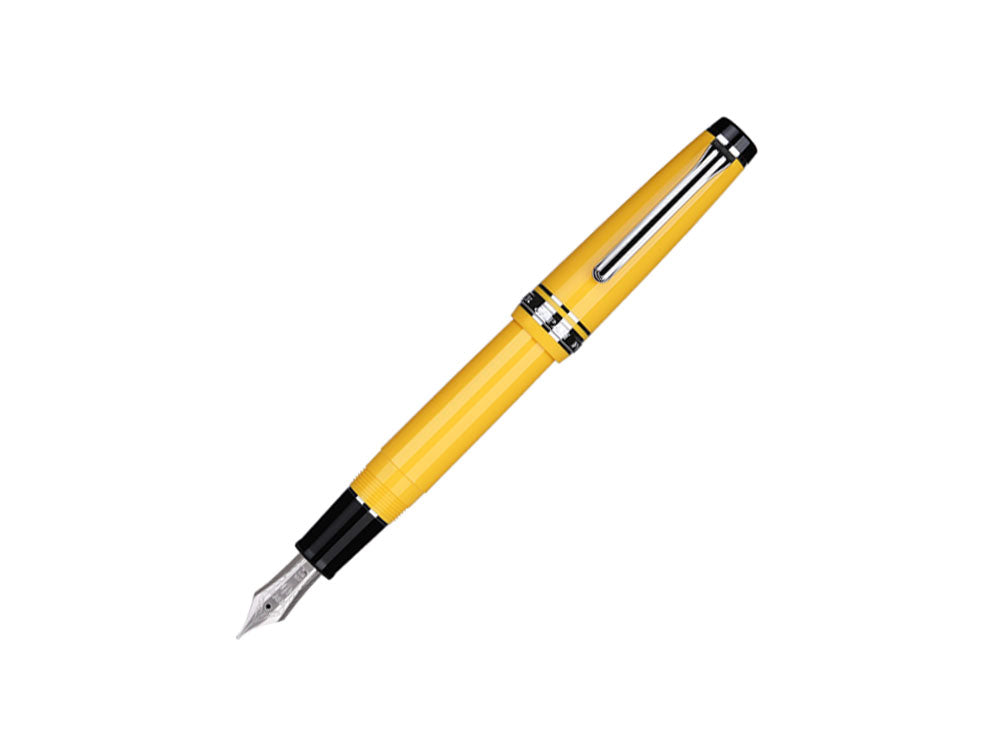 Stylo Plume Sailor Professional Gear Color, Jaune, Chrome,11-9280-470
