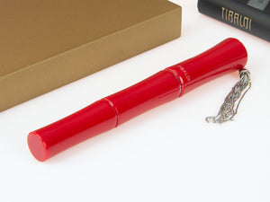 Roller Tibaldi Bamboo Lipstick Red, Résine, Rouge, Palladium, BMB-2226-RB