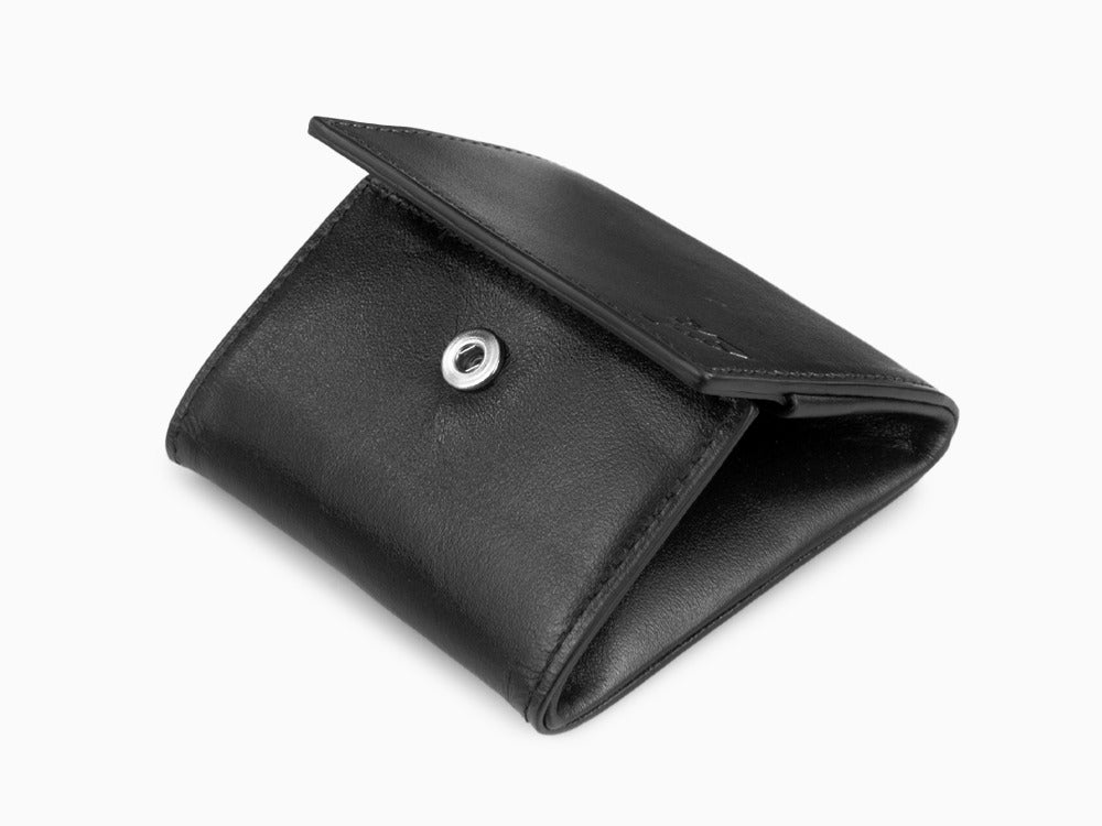 Porte Monnaie Tibaldi Leather, Noir, Cuir, Coton, LTM-CP
