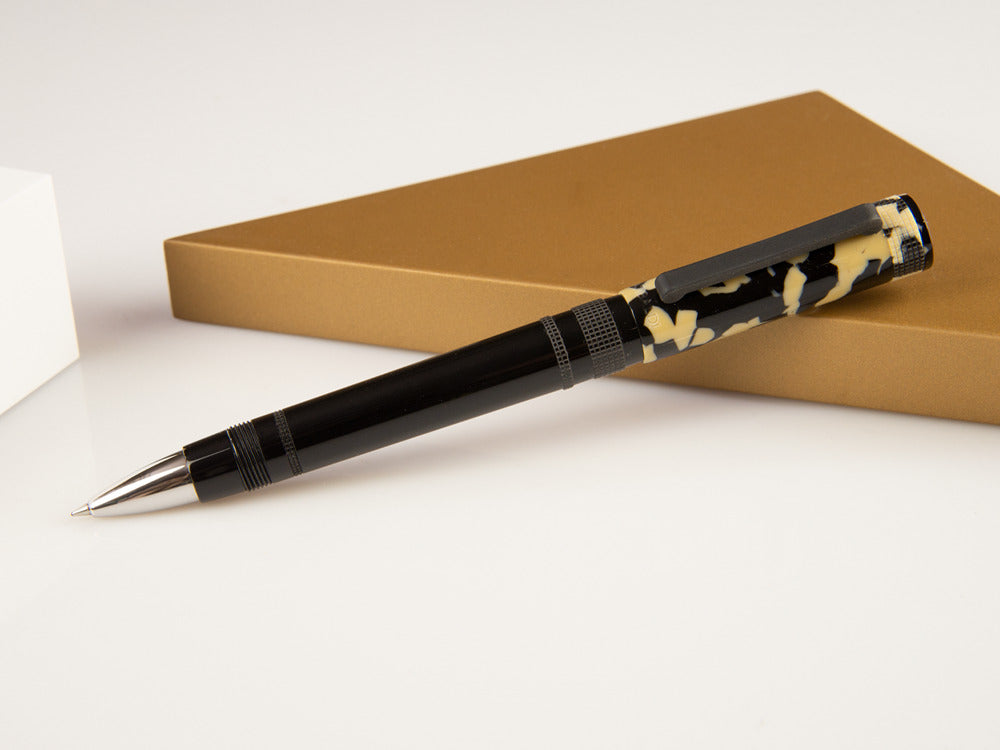 Roller Tibaldi Perfecta Tortoise Beige, Résine, Noir, Palladium, PFC-958-RB