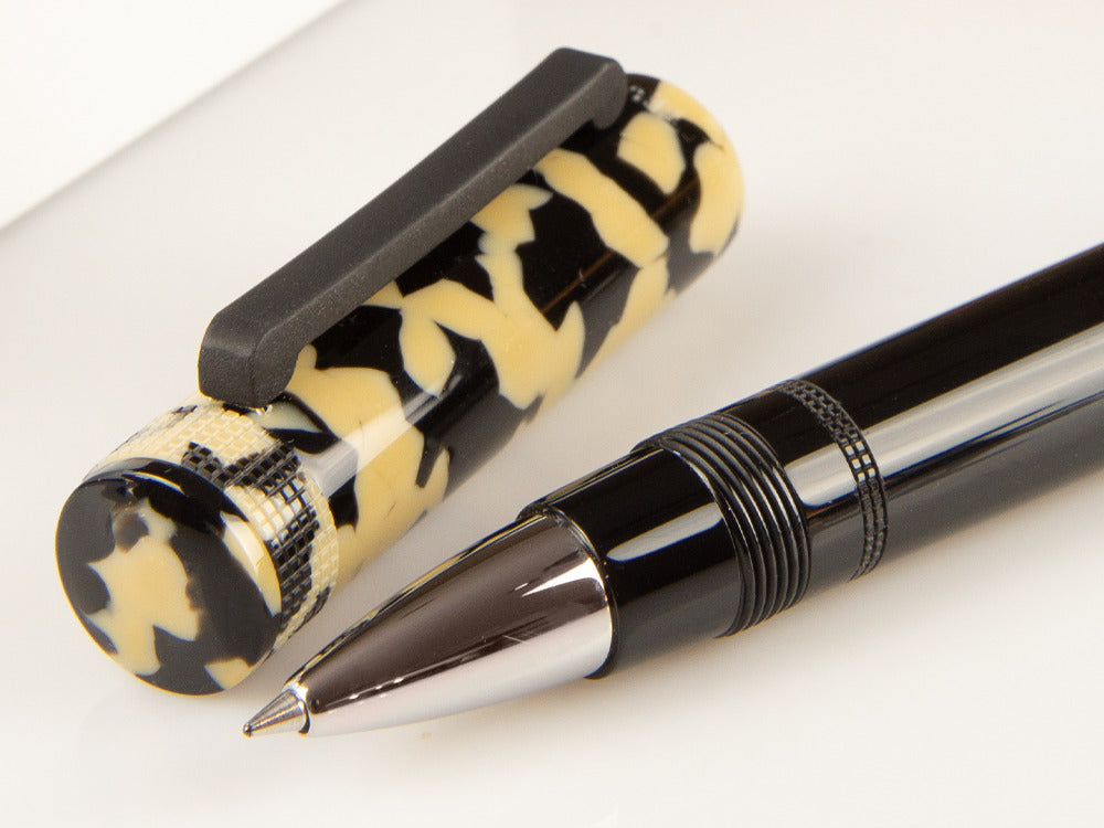 Roller Tibaldi Perfecta Tortoise Beige, Résine, Noir, Palladium, PFC-958-RB