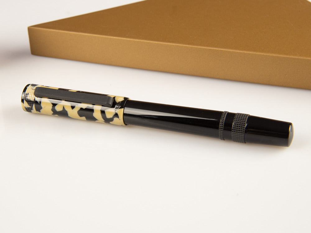 Roller Tibaldi Perfecta Tortoise Beige, Résine, Noir, Palladium, PFC-958-RB