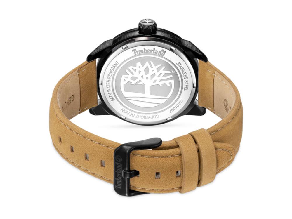 Montre à Quartz Timberland Small Henniker, Métal, Noir, 44 mm, TDWGA0109701