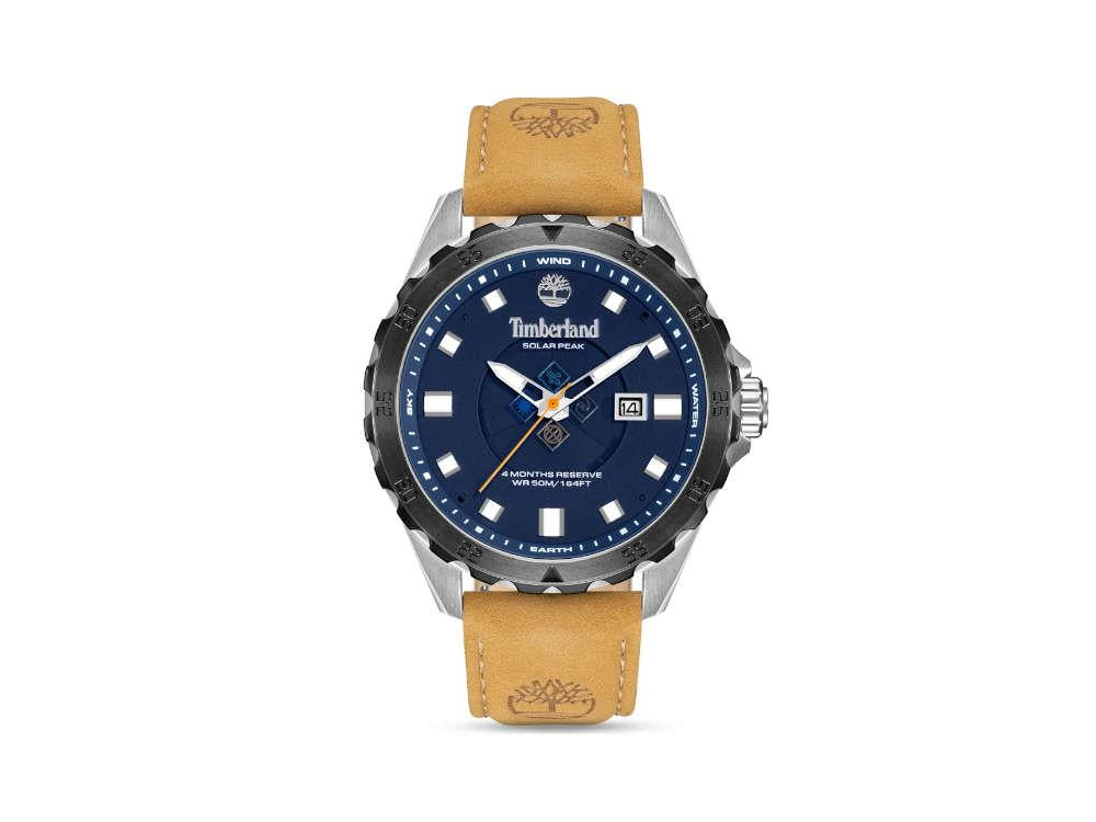 Montre à Quartz Timberland Solar Peak, Bleu, 45 mm, TDWGB0110001