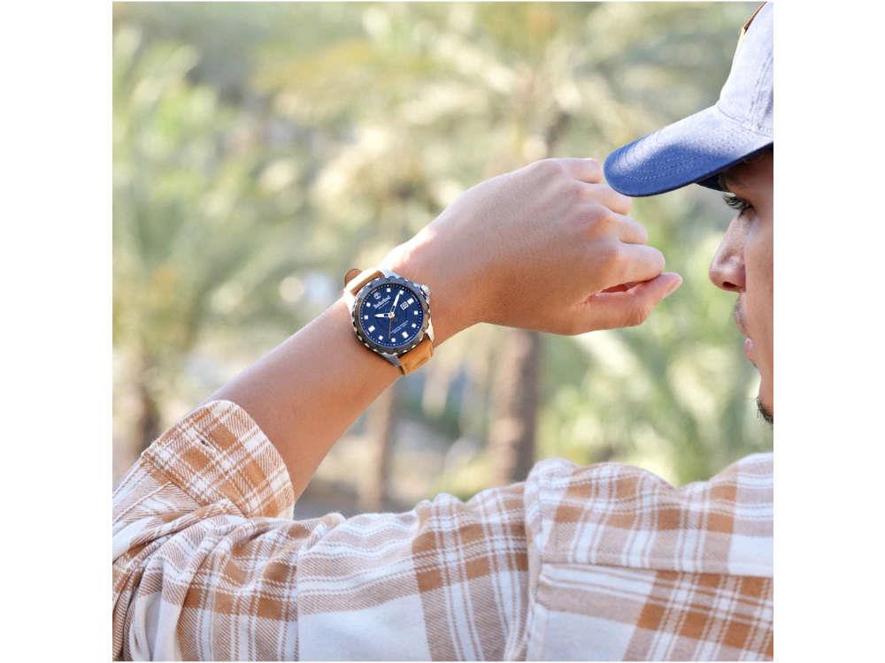 Montre à Quartz Timberland Solar Peak, Bleu, 45 mm, TDWGB0110001