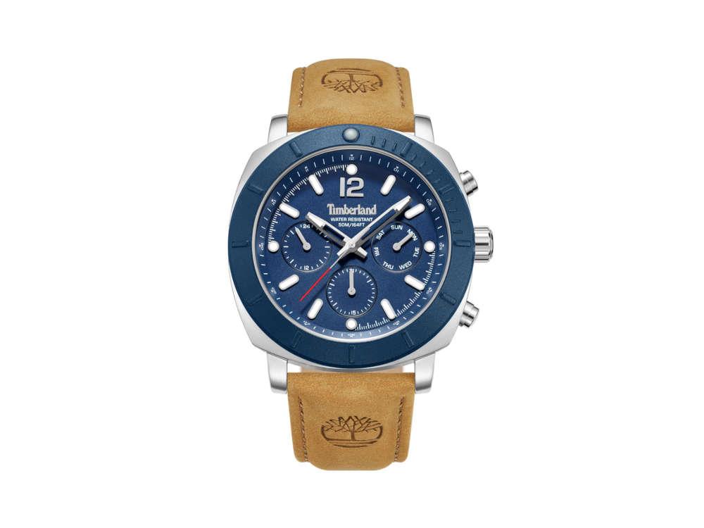 Montre à Quartz Timberland Pyperville, Bleu, 46 mm, TDWGF0074901