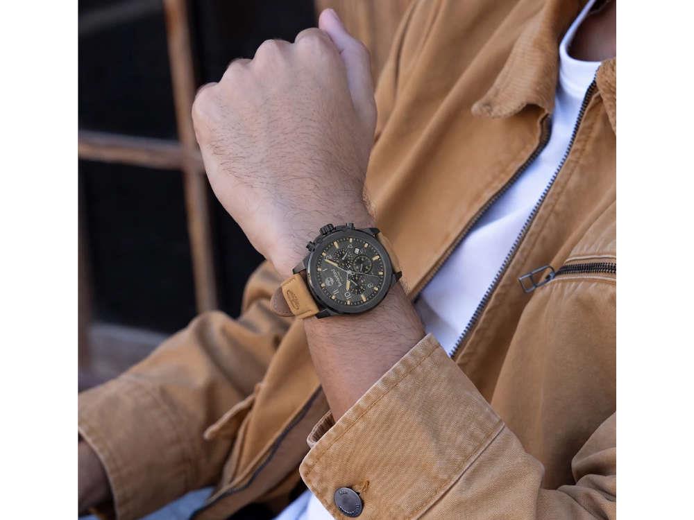 Montre à Quartz Timberland Fast Strike, PVD, Noir, 46 mm, TDWGF0109503