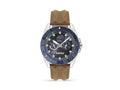Montre à Quartz Timberland Fairhill, Bleu, 44 mm, Bracelet en cuir, TDWGF2200903
