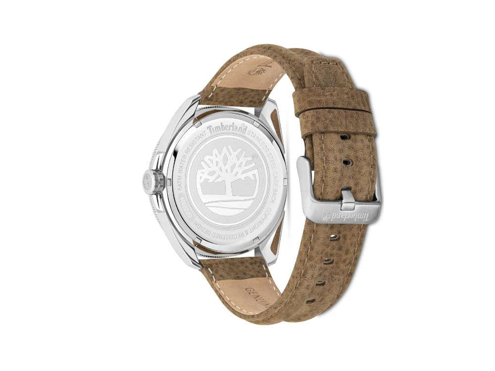 Montre à Quartz Timberland Fairhill, Bleu, 44 mm, Bracelet en cuir, TDWGF2200903