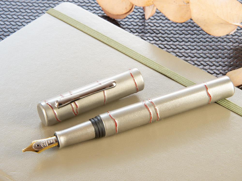 Stylo Plume Taccia Kaga-Wajima White Birch, Edition Limitée