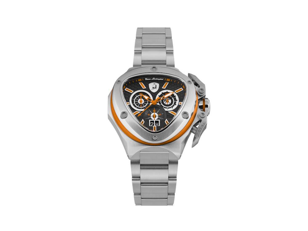 Montre à Quartz Tonino Lamborghini Spyder X Orange SS, 53 mm, Chrono, T9XB-SS-B