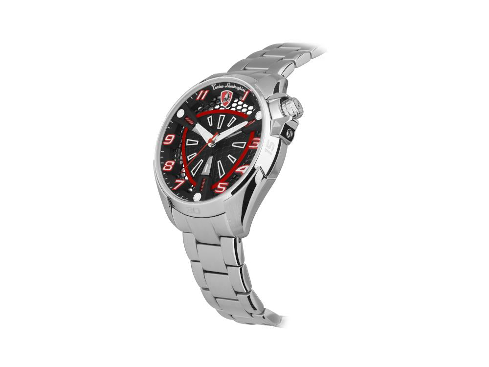 Montre à Quartz Tonino Lamborghini Shock Abs, 42 mm, Bracelet, TLABSR-SS-B