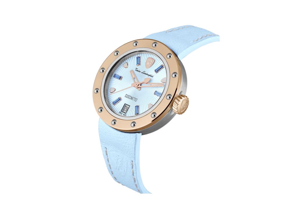 Montre à Quartz Tonino Lamborghini Cuscinetto, Turquoise, 38 mm, TLF-A05-3