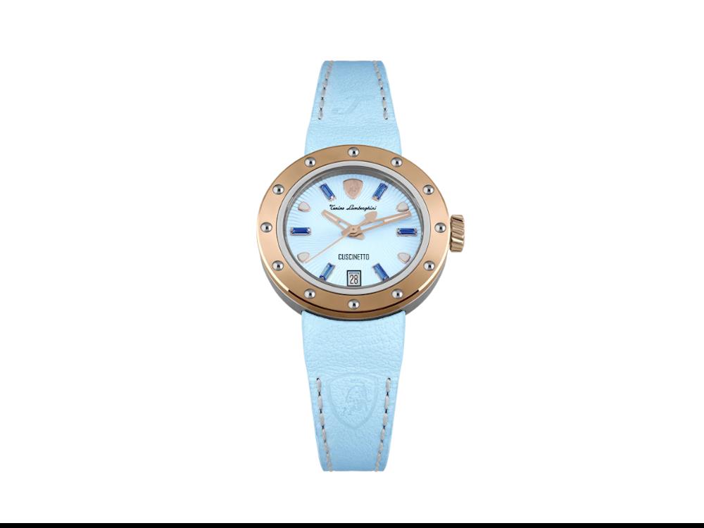 Montre à Quartz Tonino Lamborghini Cuscinetto, Turquoise, 38 mm, TLF-A05-3