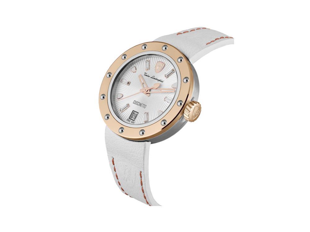 Montre à Quartz Tonino Lamborghini Cuscinetto, Blanc, 38 mm, TLF-A05-5