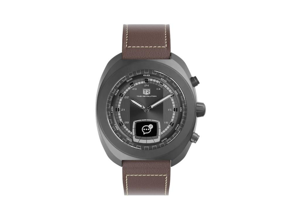 Montre Hybride Time Revolution Eclipse PVD Hybrid 01, Noir, 42 mm, TR01.4B-1-1-1