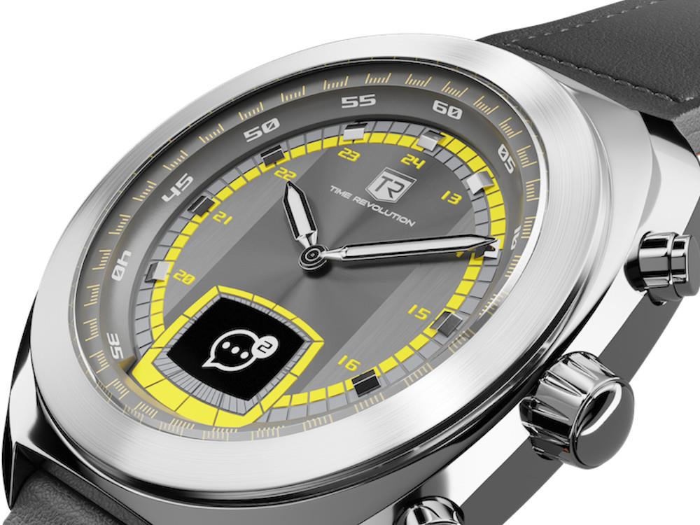 Montre Hybride Time Revolution Hybrid 01 Thunder SS, Noir, 42 mm, TR01.4S