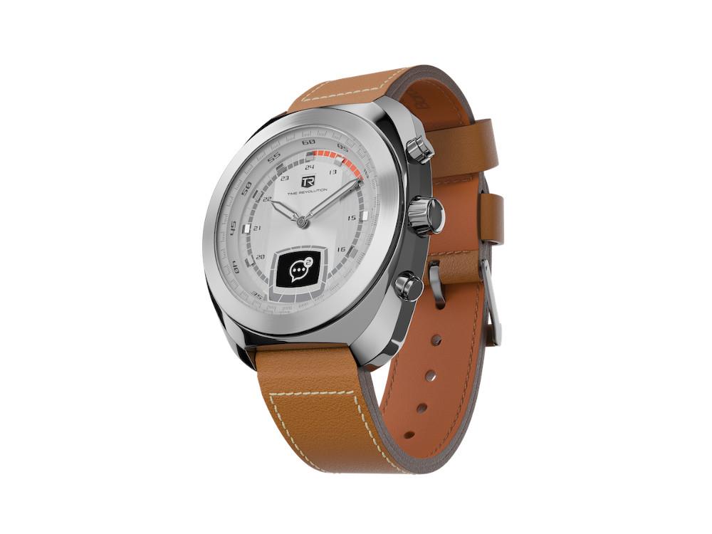 Montre Hybride Time Revolution Hybrid 01 Glacier SS, Gris, 42 mm, TR01.4S-2